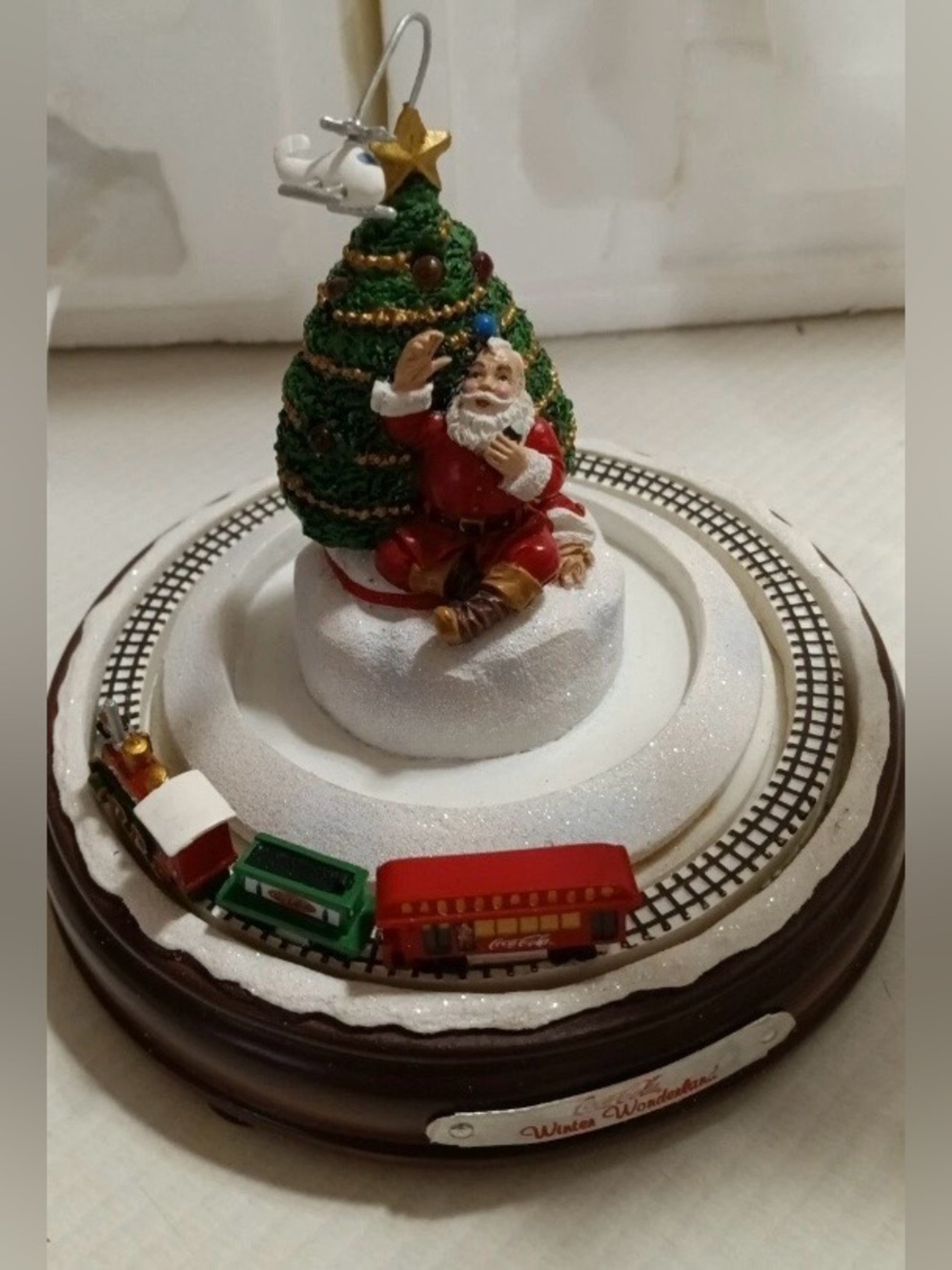 Brantford Exchange Coca-Cola Vintage 2001 Light Up Animated Christmas Tree Train